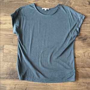 Green Envelope Top in Slate Blue